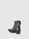 Botins Texanas em Pele Preta